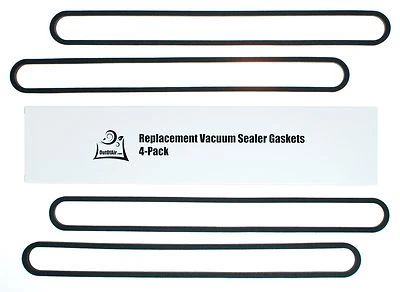 FoodSaver Upper & Lower Gasket Assembly Replacements - 4 Foam Sealer Gaskets