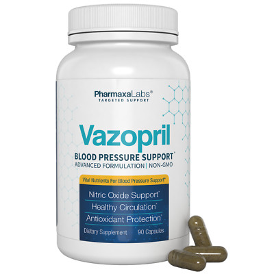 Vazopril Blood Pressure Beet Root & Hawthorn - Nitric Oxide Support 90 Capsules