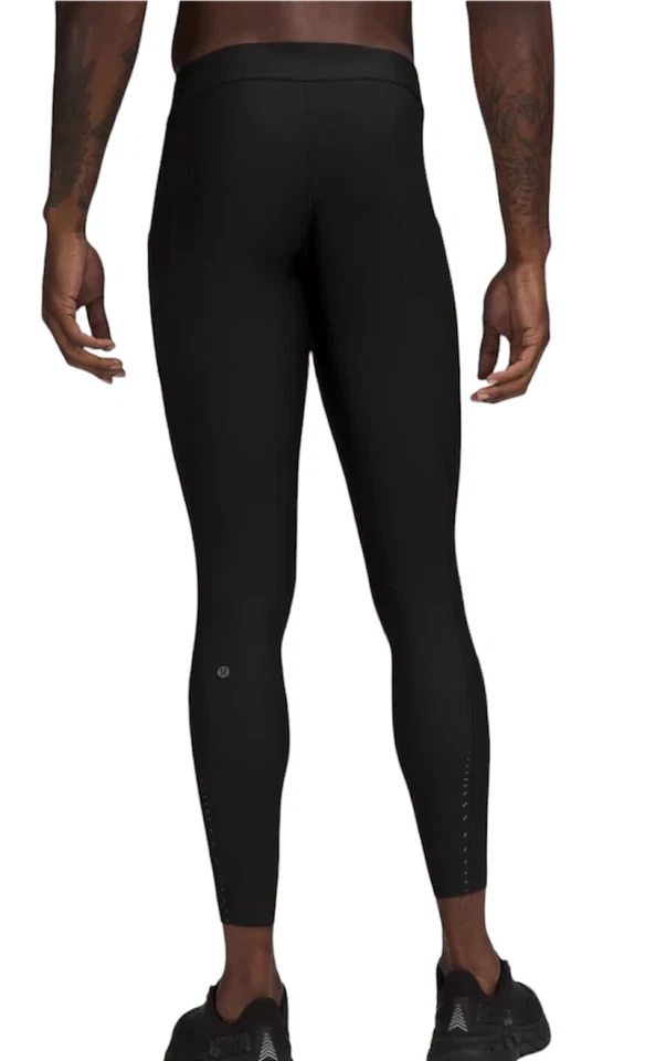 Lululemon Men's SenseKnit Tech Running Tight 28" Black Grey  RRP £138 LM5AB15 - Image 4 of 4