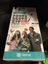 ReTrak Holiday Photo Booth Kit with Selfie Stick NEW