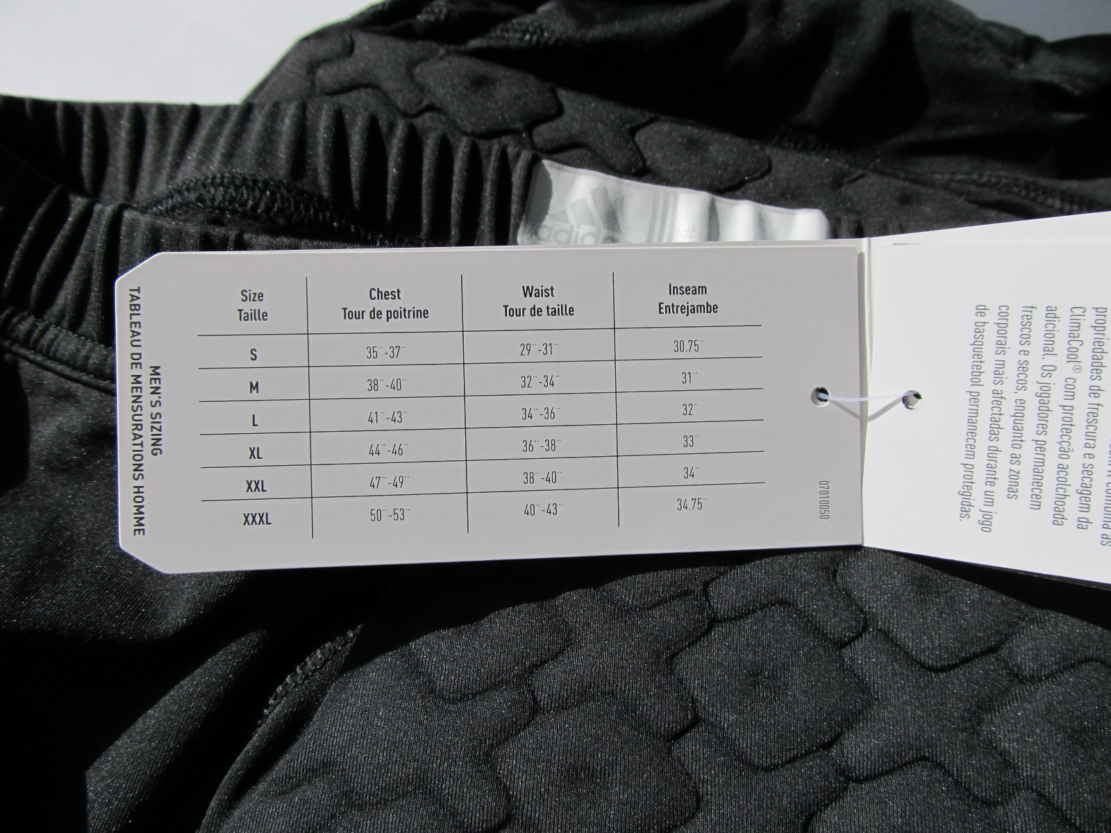 adidas Padded Compression Shorts TECHFIT ClimaCOOL Big & Tall Men's NIP