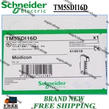Brand New Schneider TM5SDI16D Modicon Discrete Input PLC Digital I/O Module US