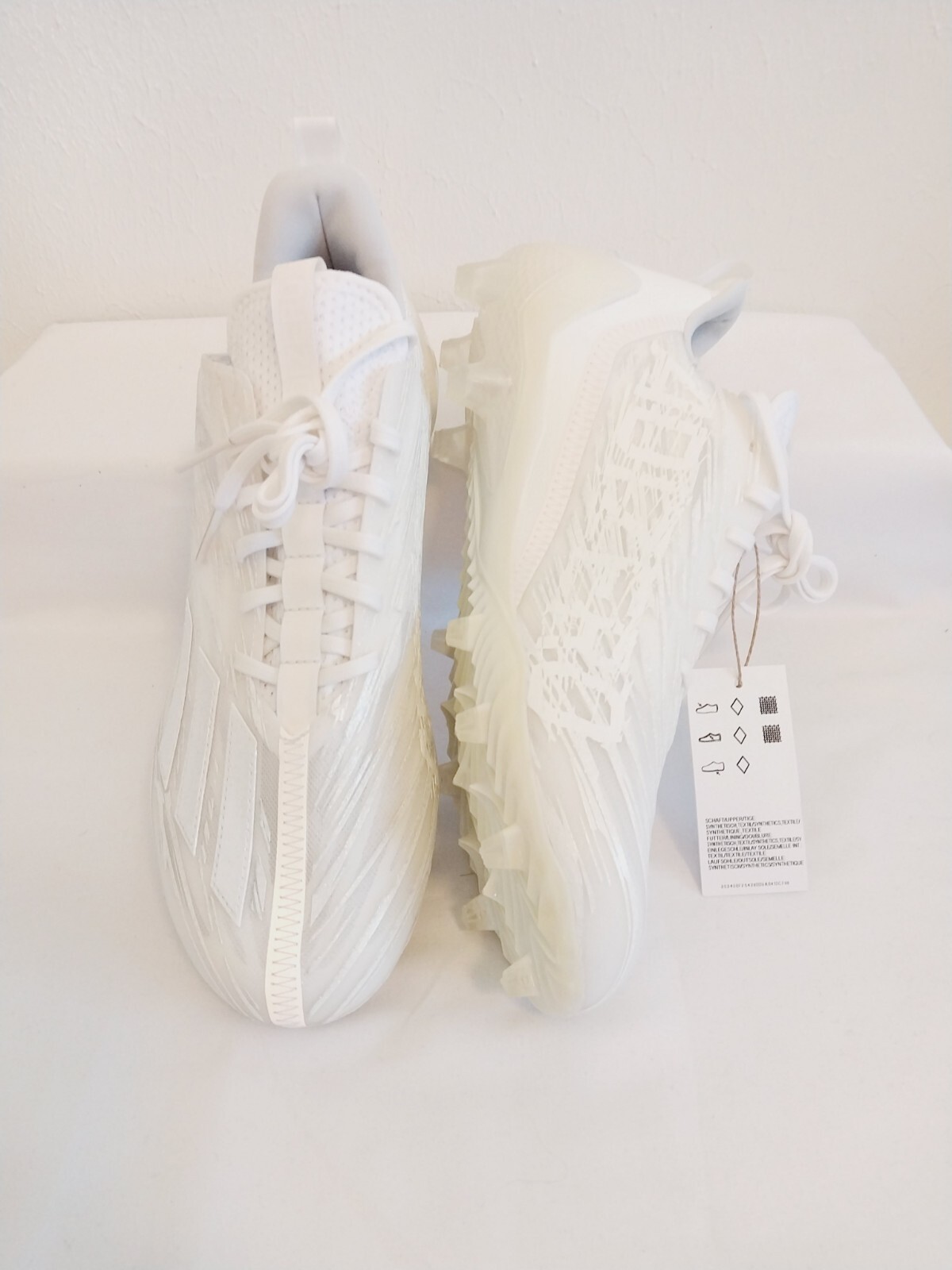 Adidas Adizero Triple White Football Cleats Mens Size 8.5 thumbnail 9