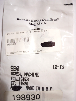 アンティークとヴィンテージ....). Harley-Davidson Machine Fillister Screw NOS 930 (L-6063) | eBay