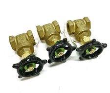 Smith Cooper International 1/2" Premium Gate Valve 1718501GL [Lot of 3] NOS