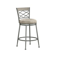 Hutchinson Swivel Counter Height Stool, Pewter