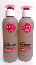 NEW LOT OF 2 eos Cashmere Shave Oil COCONUT WATERS 6 oz. each 