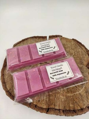 handgemachtes Duft Wachs Melt Snap Bar - 100% Sojawachs *** ROMANTIK ROSE