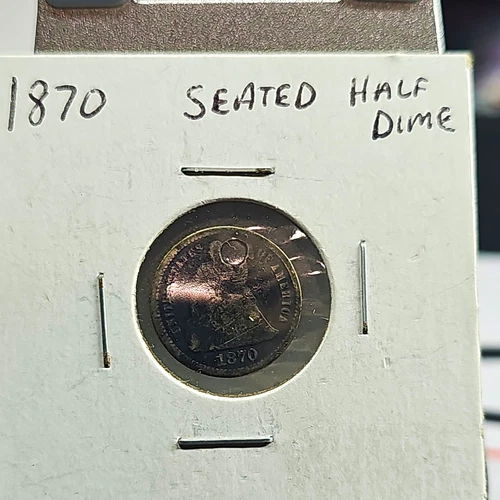 1870-P Seated Liberty Half Dime — photo from another recent sale