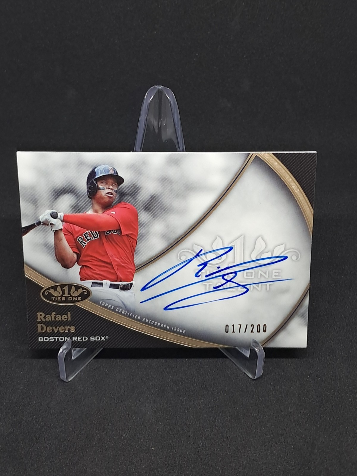 RAFAEL DEVERS 2020 TOPPS TIER ONE TALENT AUTOGRAPH AUTO 17/200- RED SOX!!