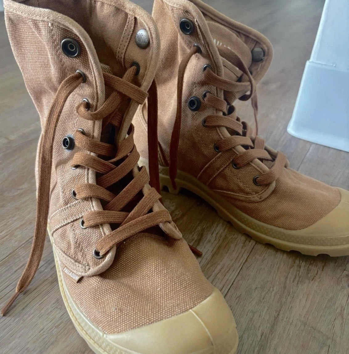 Palladium Men\'s Taupe Brown Lace-Up Leather Ankle Boots Palladium PAMPA ZIP LTH ESS Brown - Free delivery | Spartoo  main image 4