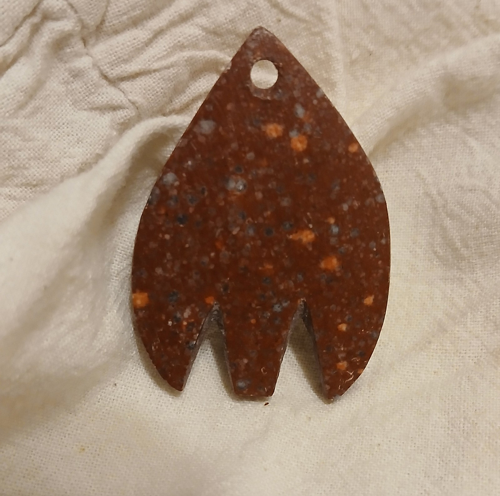 Authentic Native American Crafted Pipestone Penda… - image 1