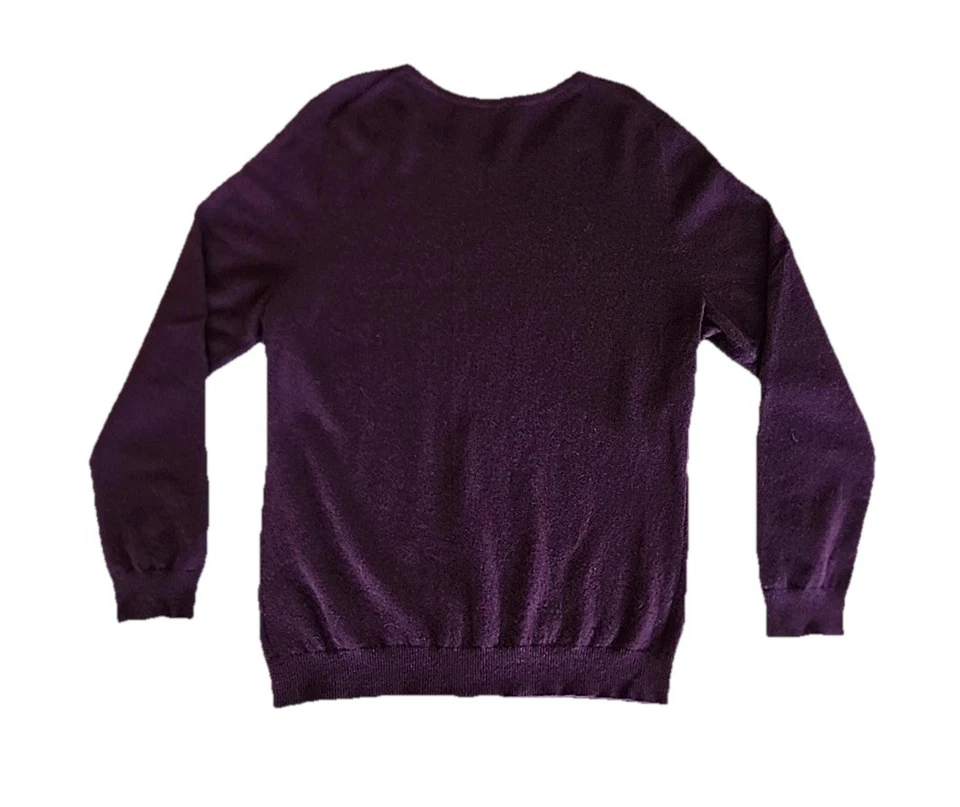 Suéter Charter Club Lujo Cachemira Clásico Normcore Grapa Púrpura Para Mujer XL Foto 4 de 4