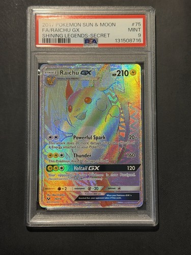 Raichu-GX graded PSA 9 for sale on eBay