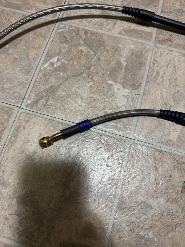 YAMAHA YZ250F YZ450F 2010-2020 LINHA DE FREIO DIANTEIRO PERSONALIZADO AÇO INOXIDÁVEL COREMOTO - Imagem 2 de 4