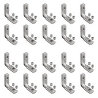 T-Nut Innenwinkel Aluminium Profil 2020 Nut 6 M4 Eckverbinder 20 StüCk Schrauben