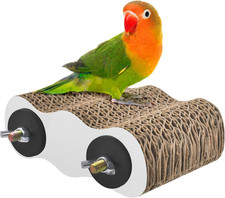 Bird Perch Conure Cage Stand Parakeet Shredder Foraging Toys Cockatiel Platform