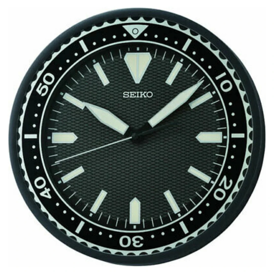 SEIKO WALL CLOCK BEZEL QXA791K 30 cm BLACK