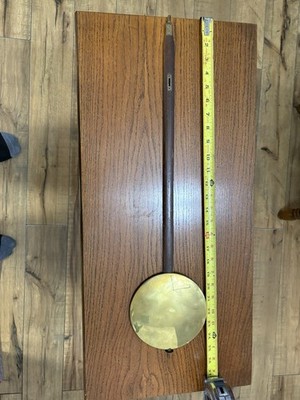 Antique Two Weight Gustav Becker Regulator Wall Clock pendulum 25 inch.