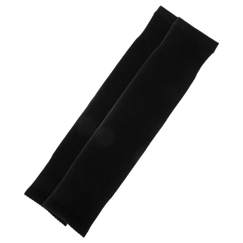 Lot De 3 Paires De Protège-tibias Chaussettes – Élastiques, En Coton, 39 Cm, Noir/blanc/bleu, Pour Enfants