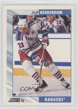 1992-93 Score Jeff Beukeboom #137 1dm1