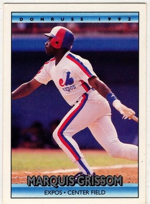 1992 Donruss Baseball Marquis Deon Grissom No. 137 Montreal Expos