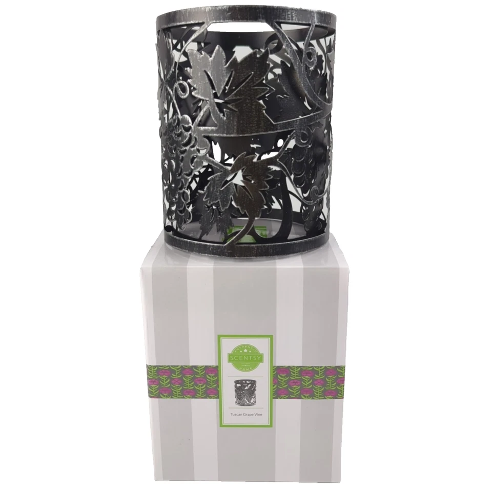 NOVA Capa Decorativa Scentsy Tuscan Aquecedor de Videira Manga Aberta Caixa - Imagem 2 de 4