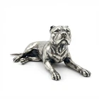 Pit Bull 3 oz Gold Spartan 999+ Pure Silver Statue – Luxury Collectible Gift