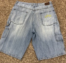 Rocawear Y2K Denim Massive Baggy Shorts Men's Jorts Wide-leg Hip-hop 40x14