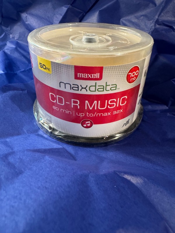 New sealed Maxell Max data CD-R Music Blank discs (50-ct Spindle)
