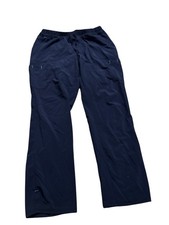 Scrubstar Women Blue Drawstring Scrub Pants Size Large