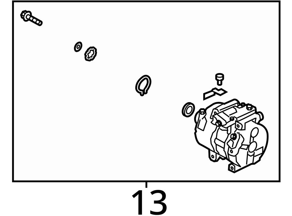 AC Compressor Fits 10-12 SANTA FE 1834658 - Imagem 4 de 4