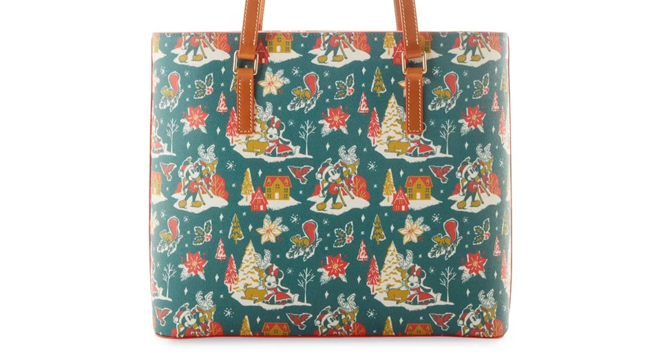 Disney Parks Dooney & Bourke Mickey Minnie Navidad Bolso de Mano Mujer Cartera Nuevo con Etiquetas Foto 4 de 4