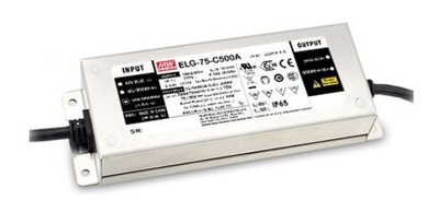 MEAN WELL constant current LED power supply 700mA 53-107V 75W, PFC 