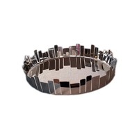 Philippi Schale Manhatten Neu Edelstahl Hochglanz Designer Rand 22 Cm Rund