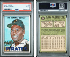 1967 TOPPS #400 BOB CLEMENTE PSA 2