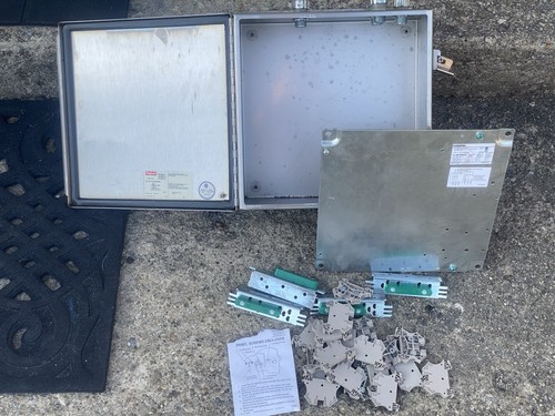 Hoffman A1212CHNFSS Stainless electrical box enclosure w/Extras. CHEAP!