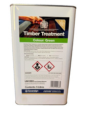 Timber Treatment Green Interior, Exterior Soft or Hard Wood Sovereign 5L