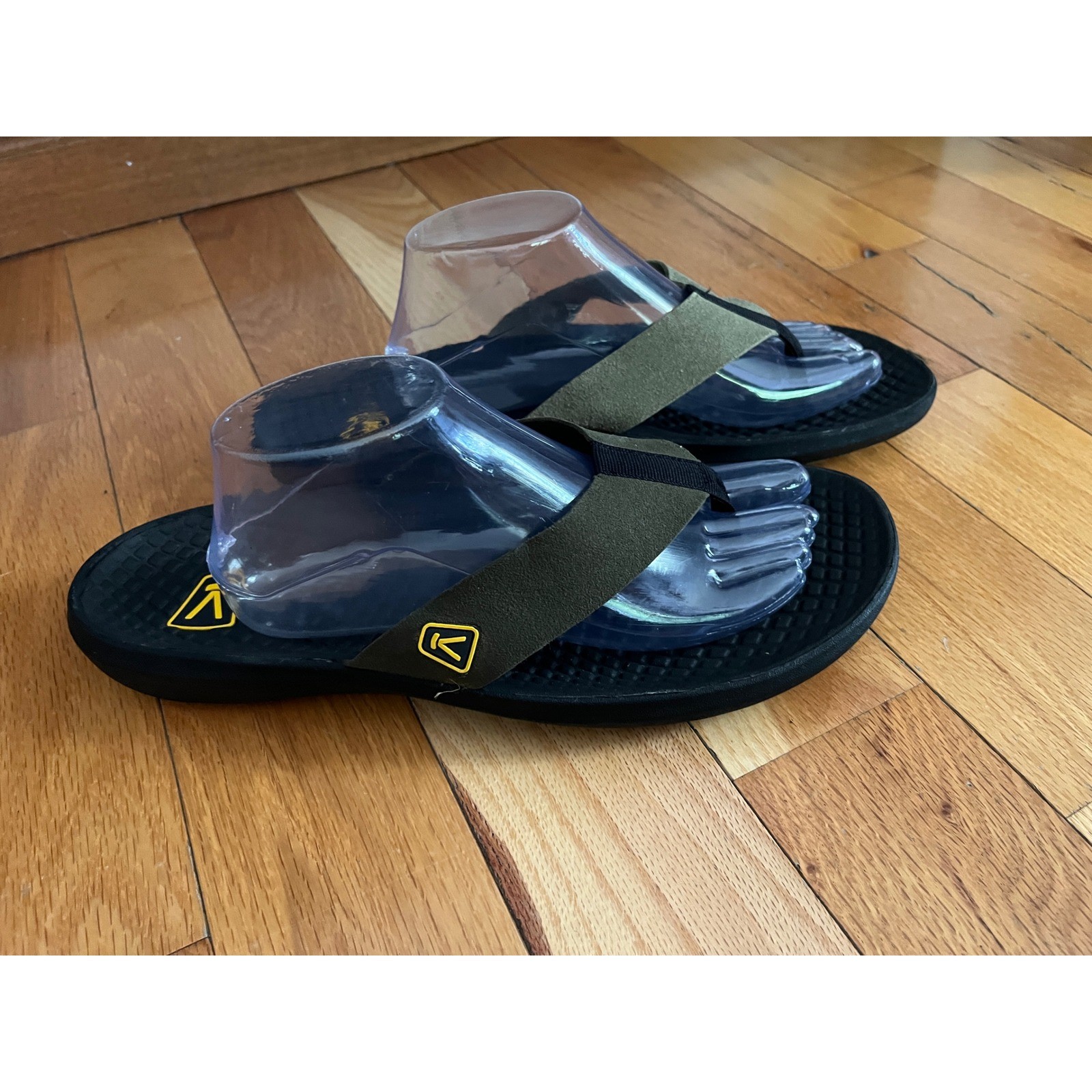 Sandali infradito casual Keen Class Five uomo taglia 13 nero verde