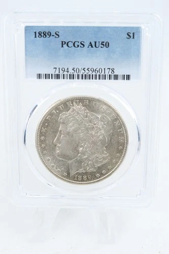 1889-S PCGS AU50 Morgan Dollar Business Strike