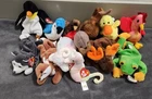 Ty Beanie Babies Vintage Mixed Lot of 13 with Tags Plush Animals 93-2001