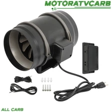 ALL-CARB 8 Inch Inline Duct Fan 807 CFM with EC Motor & Ventilation Exhaust Fan