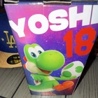Yoshi Super Mario Baseball Collectible Bobblehead Figure Box #18 Green White
