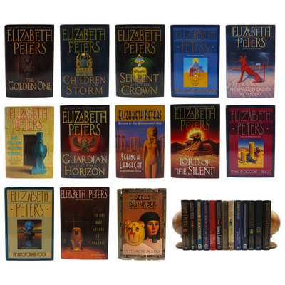 Elizabeth Peters Hardcover Book Lot of 13 Amelia Peabody Suspense Mystery Novels