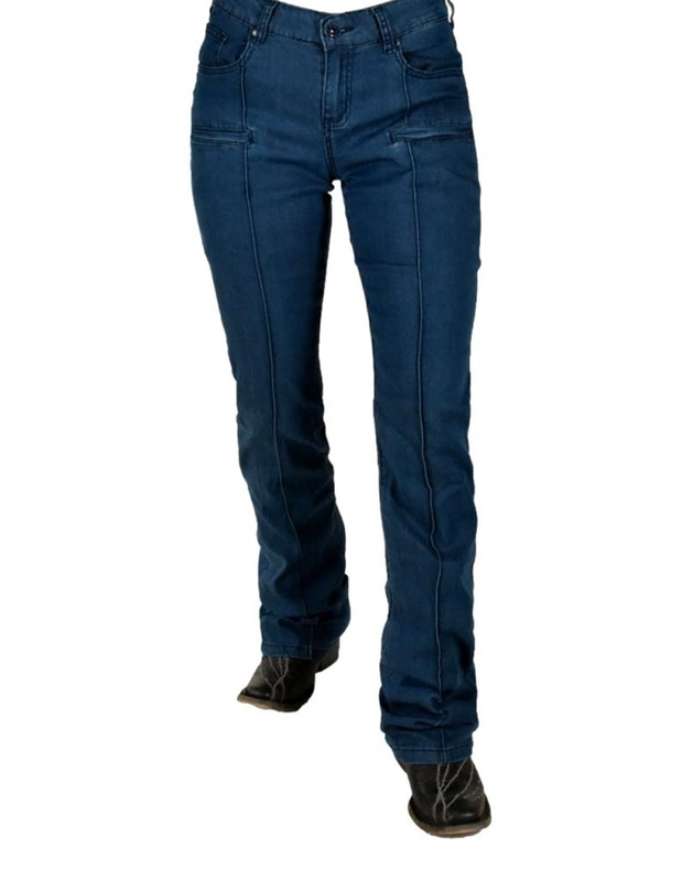 Cowgirl Tuff Western Jeans Womens Ultra breathe 30 Short Dark JDKULB CLEARANCE