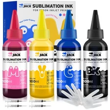 Printers Jack 400ML Sublimation Ink for Supertank 15000 C88 C88+ WF7720 ET272...