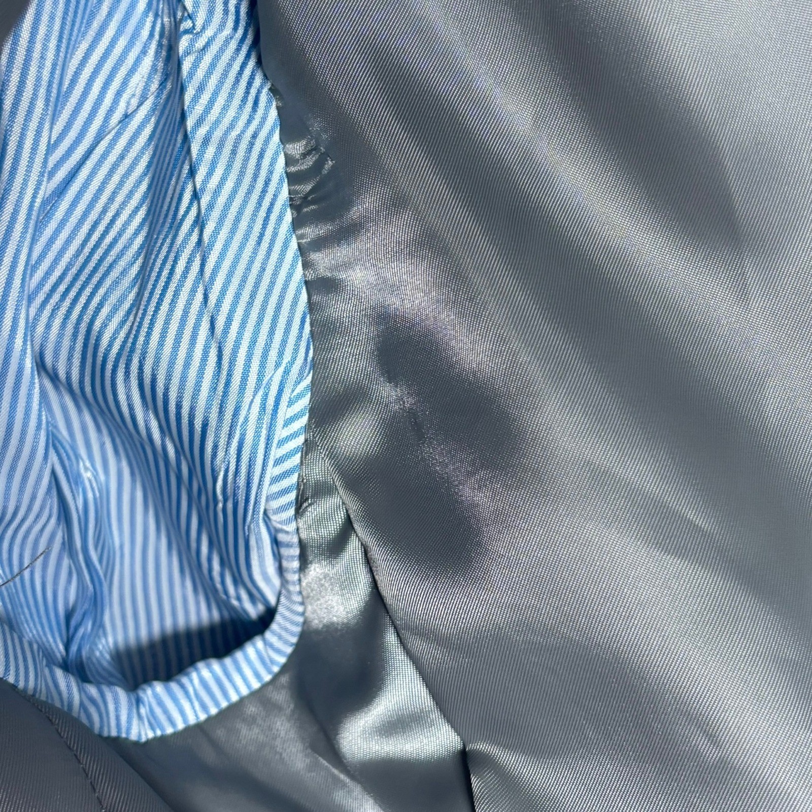 Tommy Hilfiger Herringbone Sport Coat Blazer Gray  100% Wool Suit Jacket 44L thumbnail 6