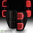 Smoke 2009-2014 Ford F150 Lobo Led Neon Tube Tail Lights Brake Lamps Left+Right