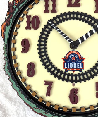 Lionel 100th Anniversary Train Clock (7183) CLOCK WORKS Train Does