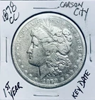 1878-CC Morgan Silver Dollar Carson City Mint $1   169B01